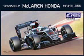 Ebbro E018 1/24 McLaren Honda MP4-31 Spanish GP Formula One Race Car Kit E018