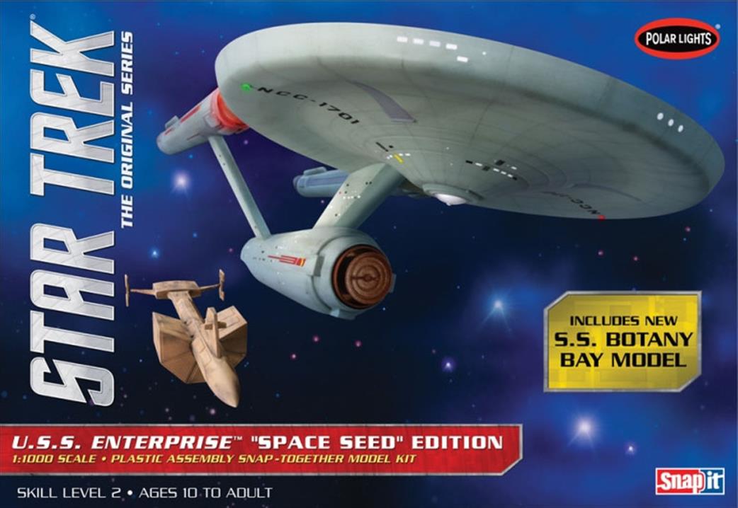 Polar Lights 1/1000 POL908/12 Star Trek USS Enterprise W/Botany Bay Kit