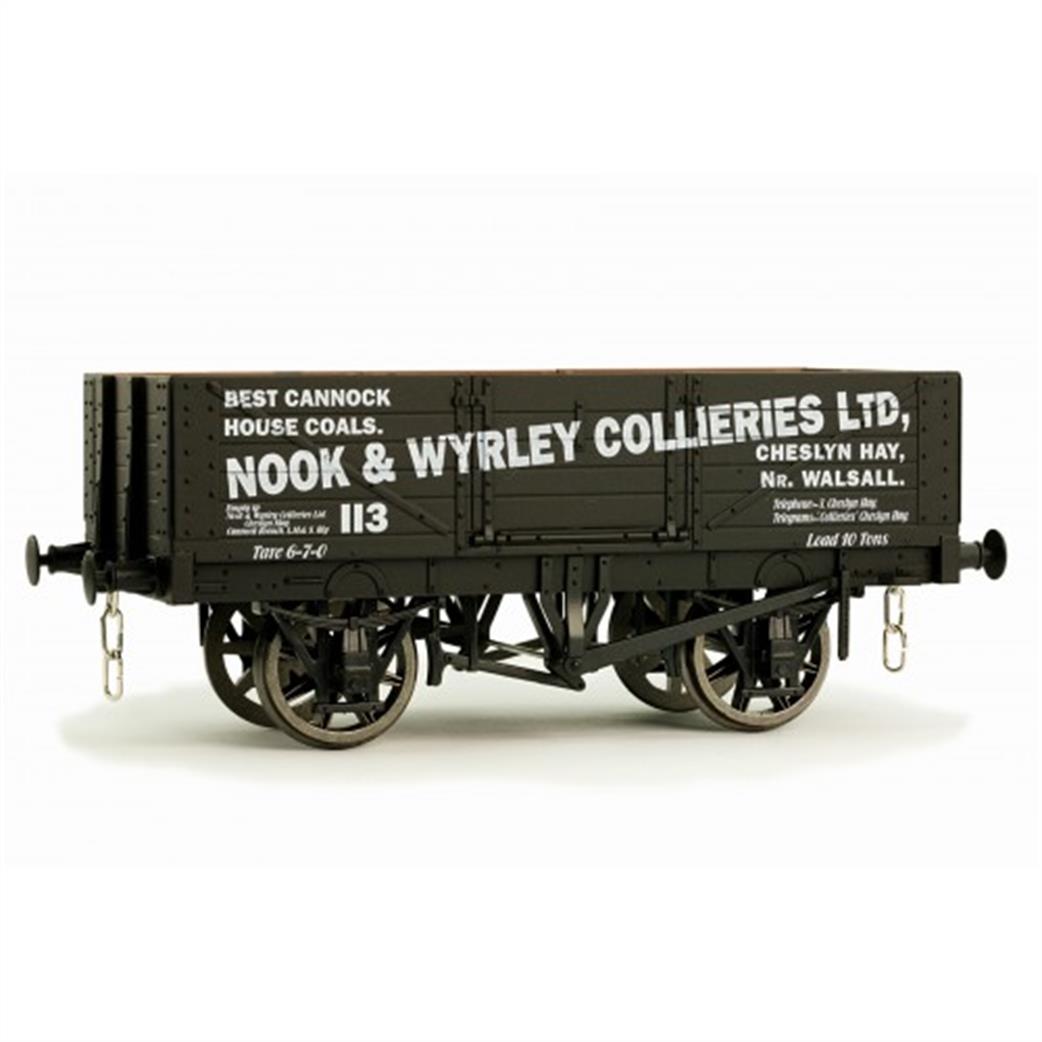 Dapol O Gauge 7F-051-014 Nook & Wyrley Collieries Ltd 5 Plank Open Wagon RTR
