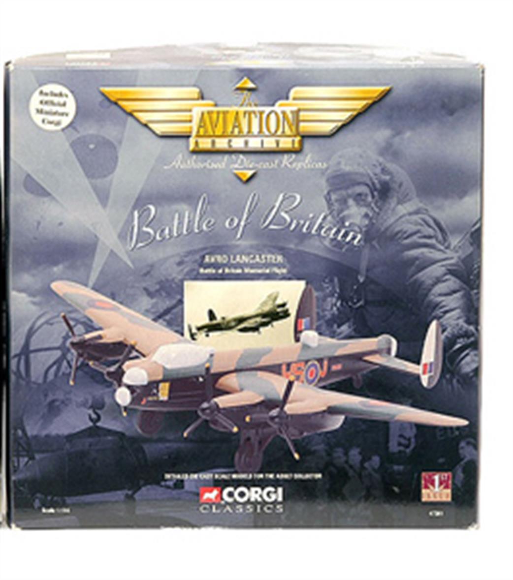 Corgi 1/144 47301 Preowned Avro Lancaster Bomber Battle of Britain
