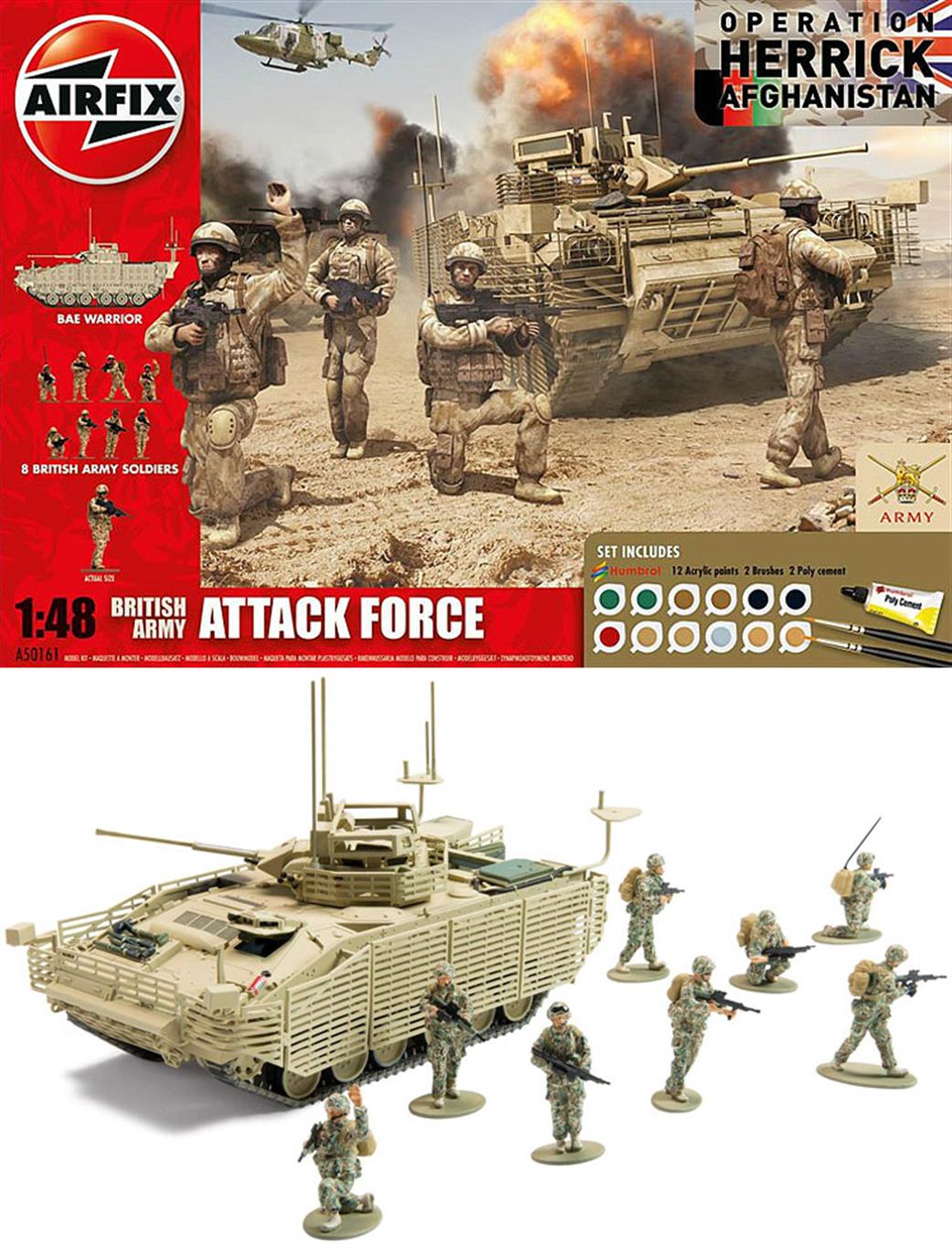 Airfix 1/48 A50161 British Army Attack Force Gift Set