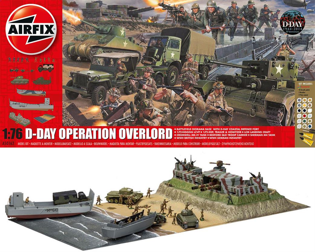 Airfix 1/76 A50162A D-Day Operation Overlord Giant World War 2 Gift Set