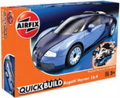 Airfix Quickbuild Bugatti Veyron Clip together Block Model J6008Airfix QUICK BUILD is an exciting range of simple, snap together models suitable as an introduction to modelling for kids (ages 5 and up), or as a bit of construction fun for the more experienced modeller.