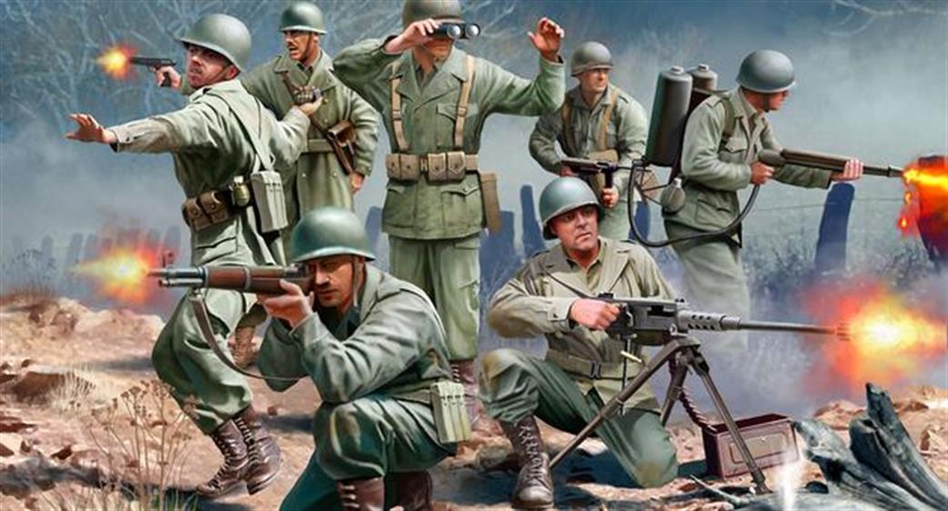 Revell 1/32 02632 US Infantry WWII Plastic Figures