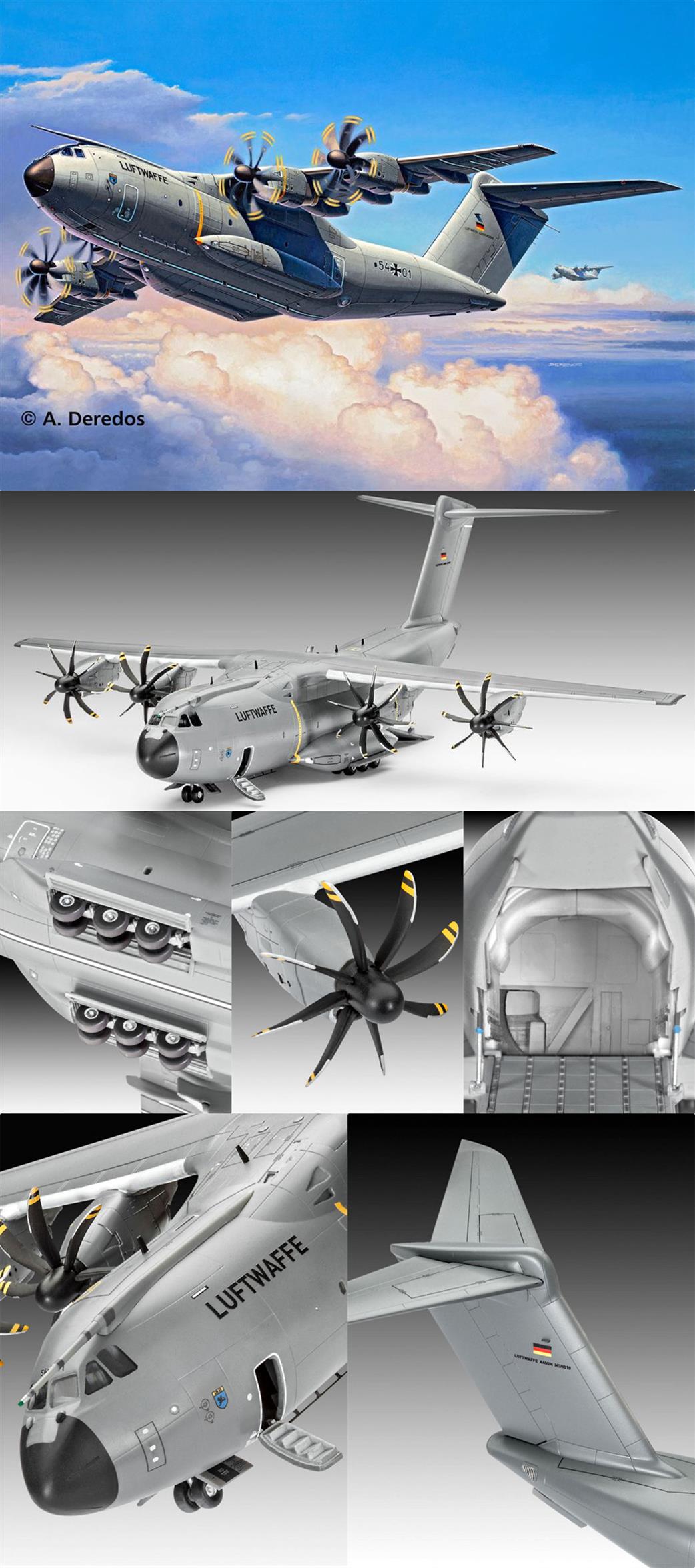 Revell 1/144 04859 Airbus A400M Atlas Military Transport Aircraft Kit