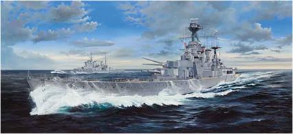 The 1/200 series of warships from Trumpeter produce absolutely stunning models. The battlecruiser HMS Hood, always thought the best looking ship in the fleet, was the pride of the Royal Navy in the interwar period.The built model has a length of 1318 mm, width 163mm and comprises of 1490 Parts 