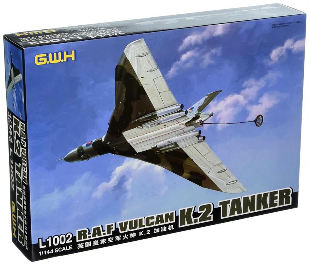 Great Wall Hobby 1/144 L1002 RAF Vulcan K2 Tanker Aircraft Plastic Kit