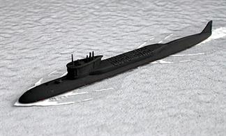 New for 2014! The first of the Borei (North Wind) class of ballistic missile submarines to enter service, designed to replace the Delta IV &amp; Typhoon class. This submarine has been modelled fully loaded and in service with painted details. A basic, all black model is available as Alexander Nevsky.