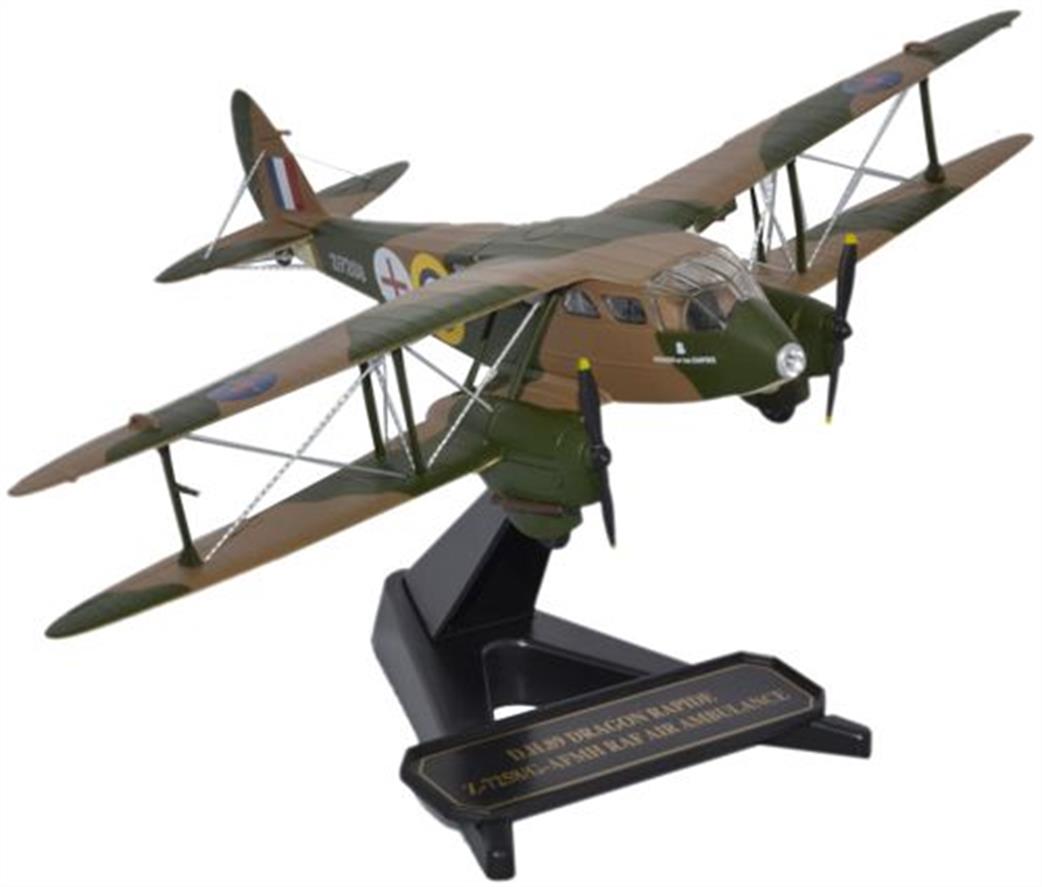 Oxford Diecast 1/72 72DR007 DH Dragon Rapide RAF Air Ambulance