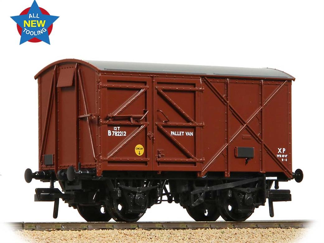 Bachmann OO 38-952 BR 12Ton Palvan B782212 Pallet Van Bauxite Livery Later Lettering