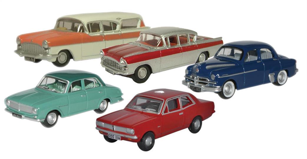 Oxford Diecast 1/76 76SET30 5 Piece Vauxhall Set Wyvern, Cresta, FB, Friary & Viva