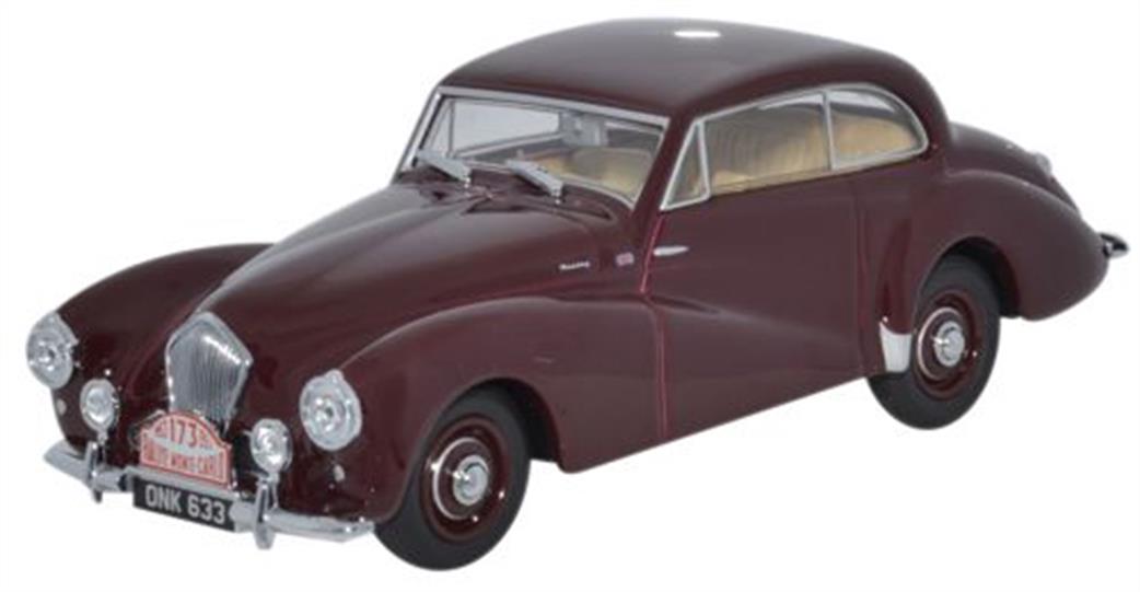 Oxford Diecast 1/43 HT001 Healey Tickford Maroon Monte Carlo 1953