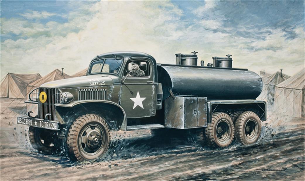Italeri 1/35 201 US 2.5t 6x6 Water Tank Truck D-Day