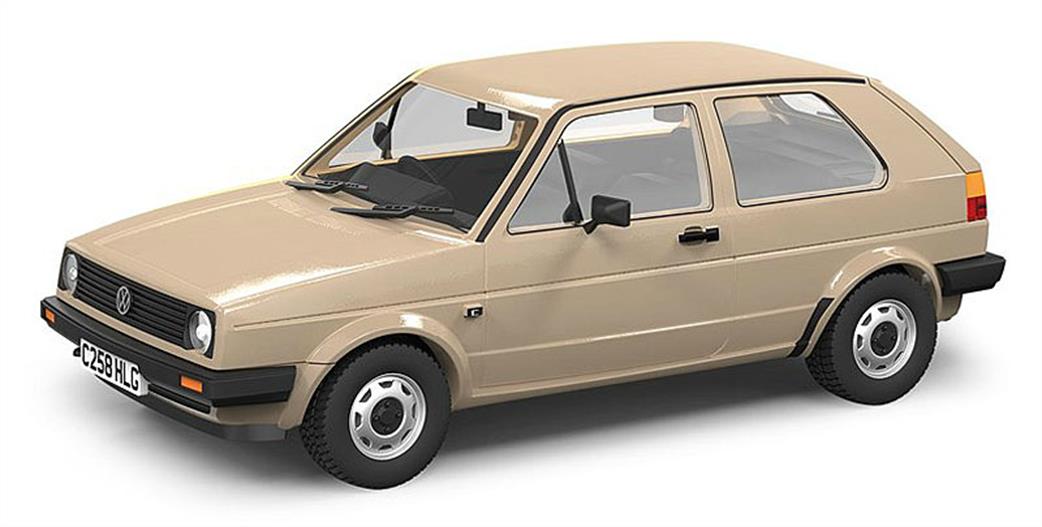 Corgi 1/43 VA13602A VW Golf Mk2 1.3C Nevada Beige (RHD)