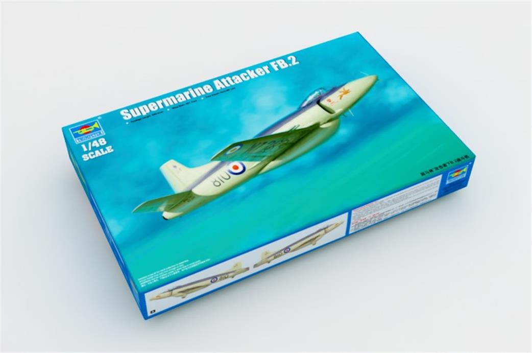 Trumpeter 02867 Supermarine Attacker FB2 Royal Navy Fighter Plastic Kit 1/48