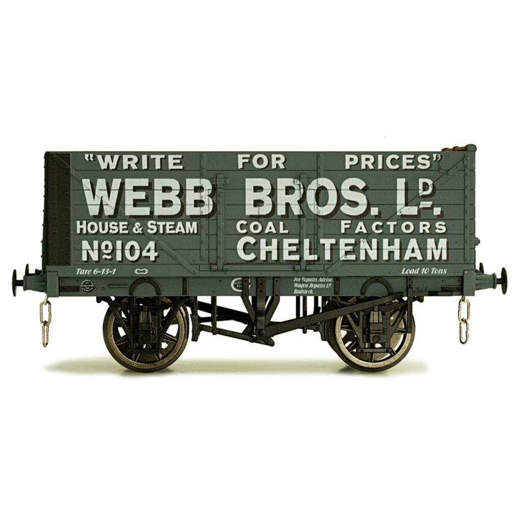 Dapol 7F-071-027 Webb Brothers, Cheltenham 7 Plank Open Wagon 104 RTR O Gauge