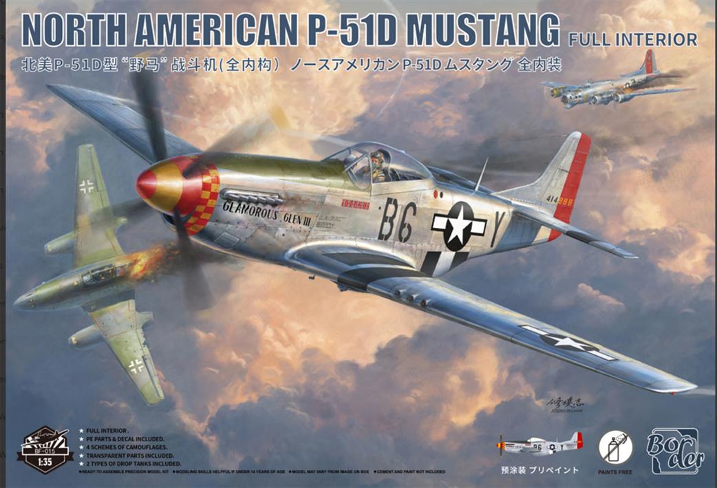 Border Models 1/35 BF-015 North American P-51D Mustang Fighter Kit