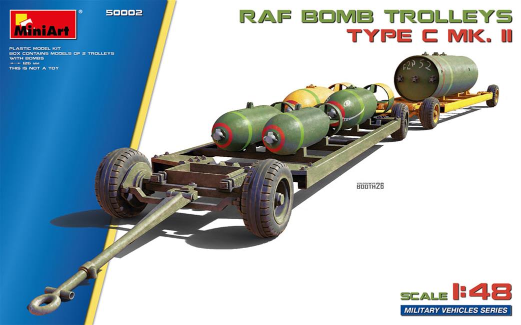 MiniArt 1/48 50002 RAF Bomb Trolleys Type C MK II Kit