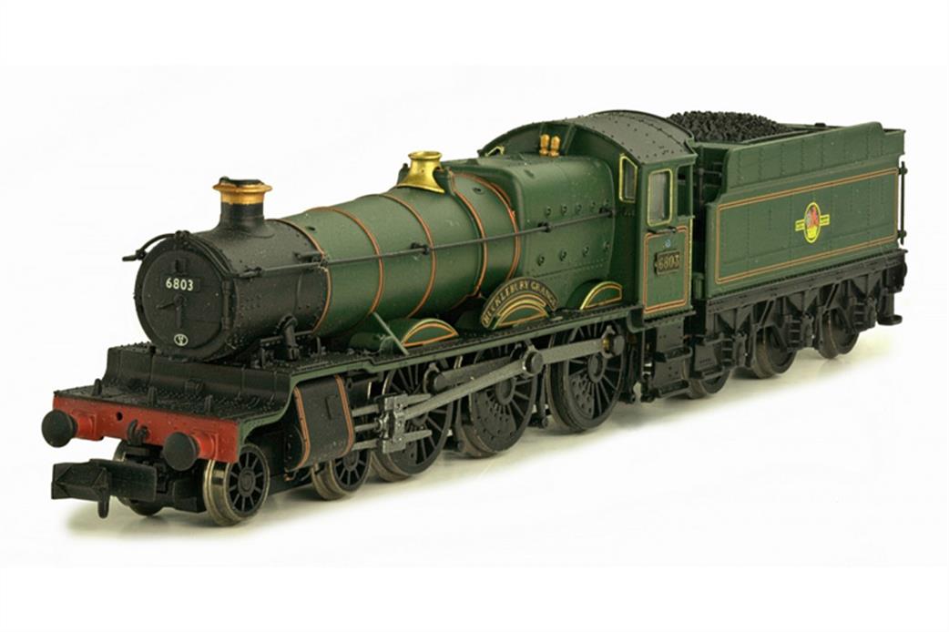 Dapol N 2S-019-006 BR 6803 Bucklebury Grange 4-6-0 Locomotive Lined Green Late Crest