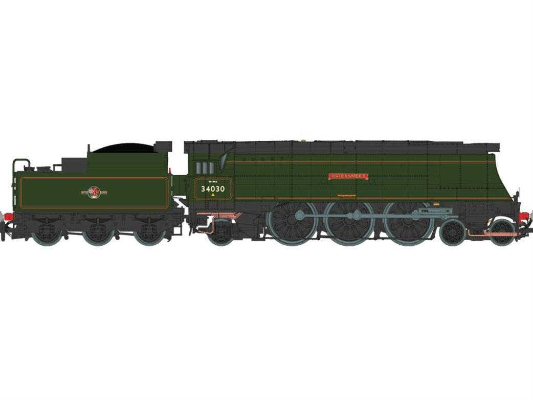 Dapol N 2S-034-005 BR(SR) 34030 Watersmeet Unrebuilt Bulleid West Country Green Late Crest