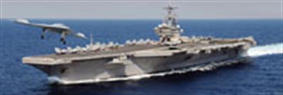 Italeri 1/720 CVN 77 USS George H W Bush Aircraft Carrier Kit 5534Glue and paints are required