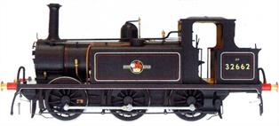 2022 announced batch of ex-LB&amp;SCR Terriers.Model of British Railways ex-LBSCR/SR class A1X Terrier 32662 finished in lined black with late crests.DCC and Sound Fitted.