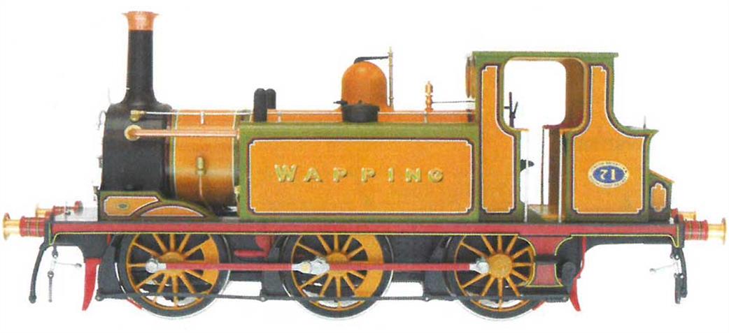 Dapol O Gauge 7S-010-021S LBSC 71 Wapping A1 Class Terrier 0-6-0T Locomotive Improved Engine Green DCC Sound