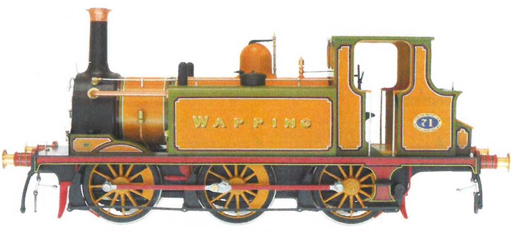 Dapol 7S-010-021S LBSC 71 Wapping A1 Class Terrier 0-6-0T Locomotive Improved Engine Green DCC Sound O Gauge