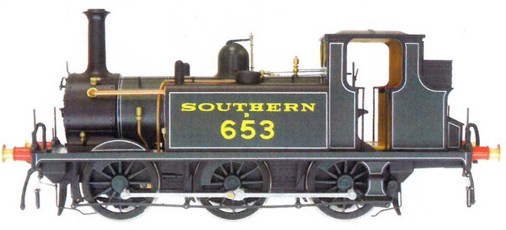 Dapol O Gauge 7S-010-019S SR B653 A1X Class Terrier 0-6-0T Locomotive Southern Lined Green DCC & Sound Fitted Loco