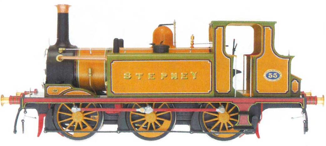 Dapol O Gauge  7S-010-020S LBSC 55 Stepney A1 Class Terrier 0-6-0T Locomotive Improved Engine Green DCC & Sound Fitted