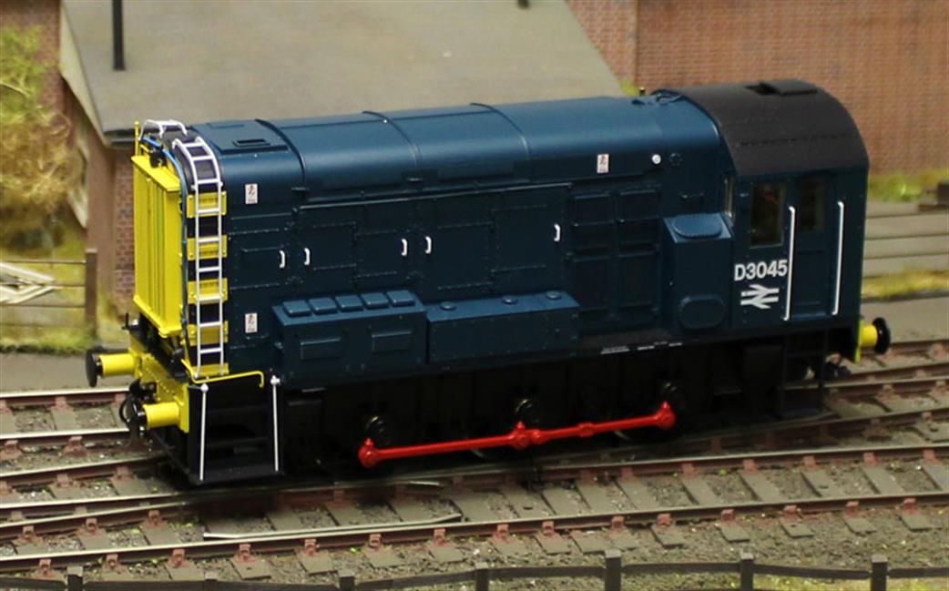 Dapol O Gauge 7D-008-002S BR D3045 Class 08 Shunter BR Blue With Wasp Stripes DCC & Sound Fitted