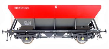 Production planned for spring/summer 2022.A detailed model of the BR HEA type air braked coal hopper wagons intended to replace the 1950s 21 ton hopper wagons in domestic and industrial coal distribution service. Serving smaller consumers HEA wagons would often be delivered by Air Brake Network and Speedlink Distribution train services mixed in with the open wagons, vans and ferry wagons.Model finished in BR Railfreight red and grey livery.