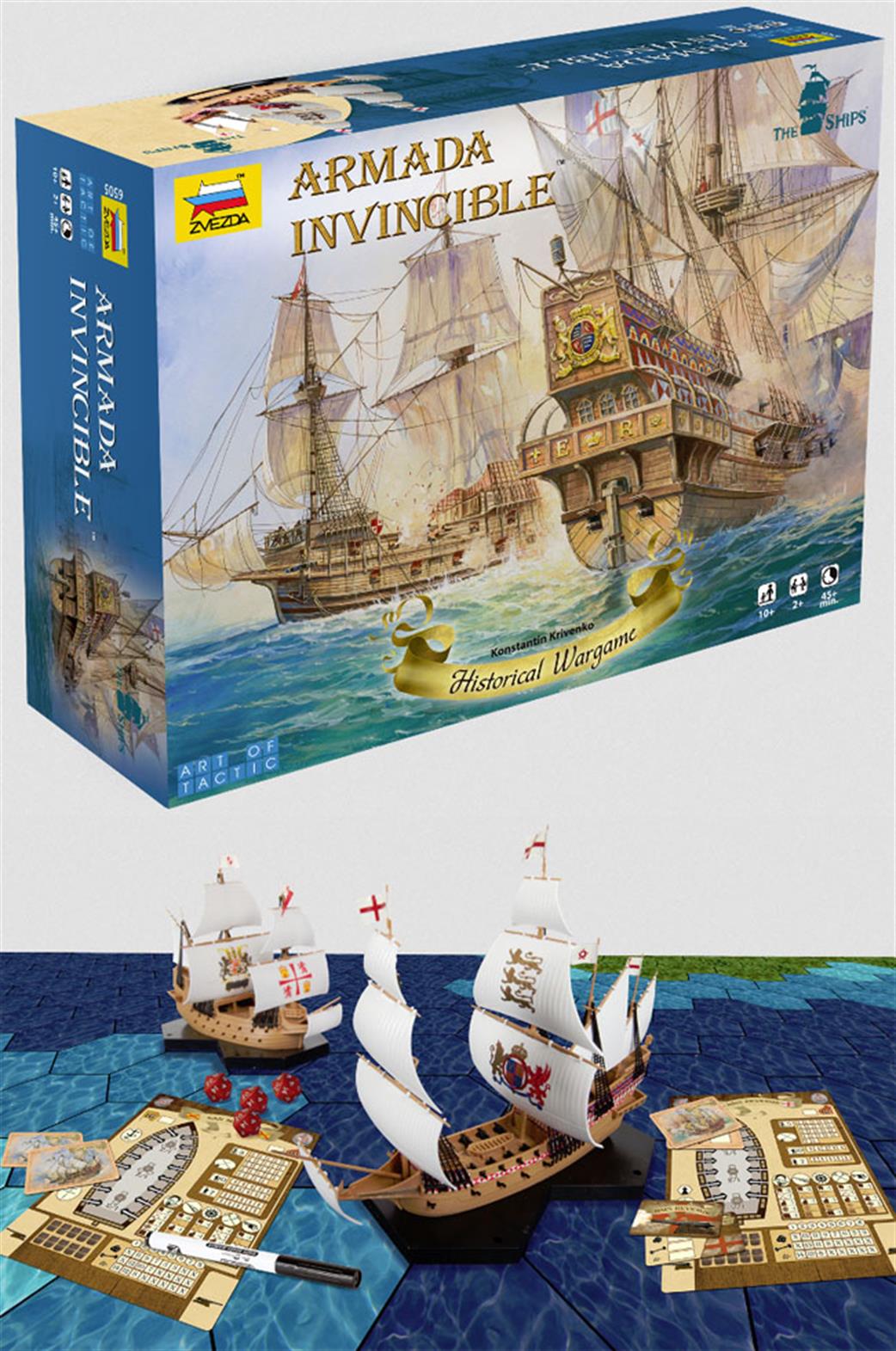 Zvezda  6505 HIS Wargame Armada Invincble Art of Tactics