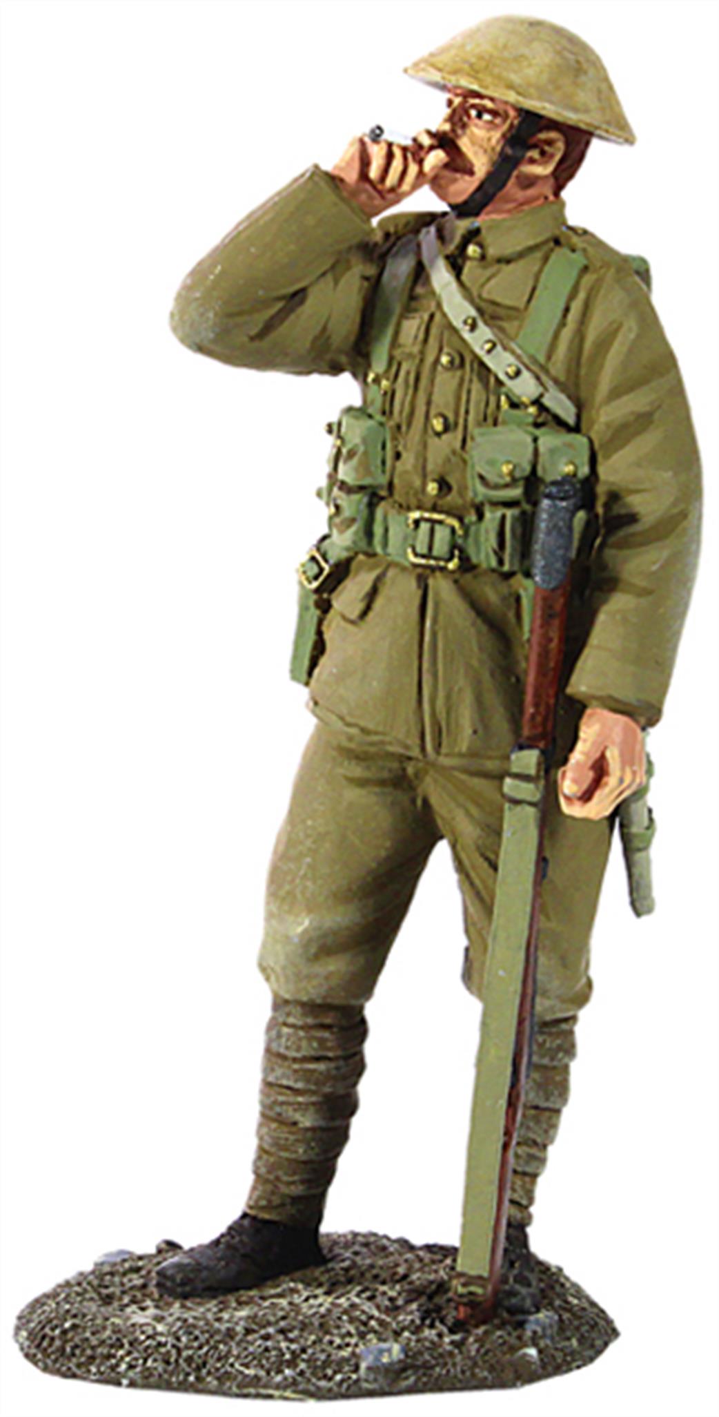WBritain 1/30 23071 WW1 1916-17 British Infantry Figure Standing Smoking