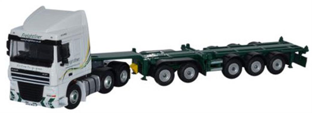 Oxford Diecast 1/76 DAF03CT DAF 105 Skeletal Trailer Freightliner