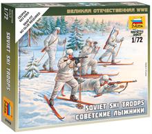 Zvezda 1/72 Soviet Ski Troops 6199