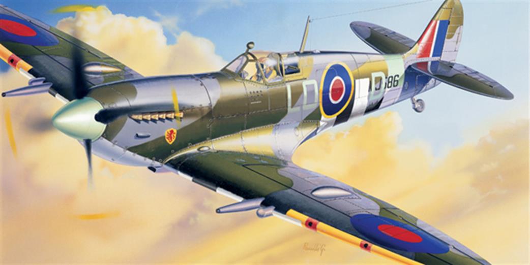 Italeri 1/72 1365 Spitfire MK IX World War 2 Fighter Kit