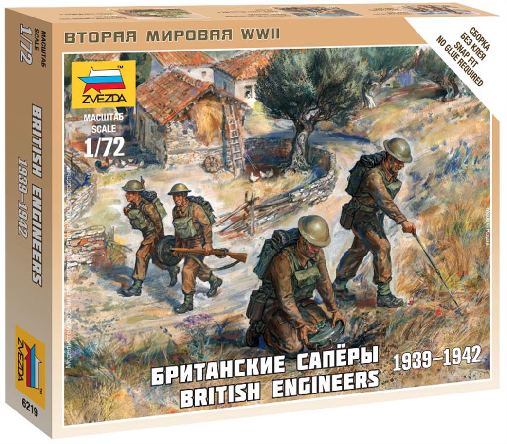 Zvezda 1/72 6219 British Enginneer Figure Set