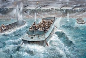 Italeri brings you 6524 a 1/35th scale plastic kit of a LCVP landing craft with US Infantry. This completely new mould includes three figures and over 150 fully detailed parts.