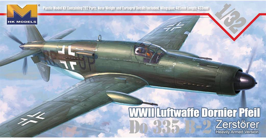 Hong Kong Models 1/32 HK01E07 Dornier Do 335 Pfeil B-2 Zerstorer