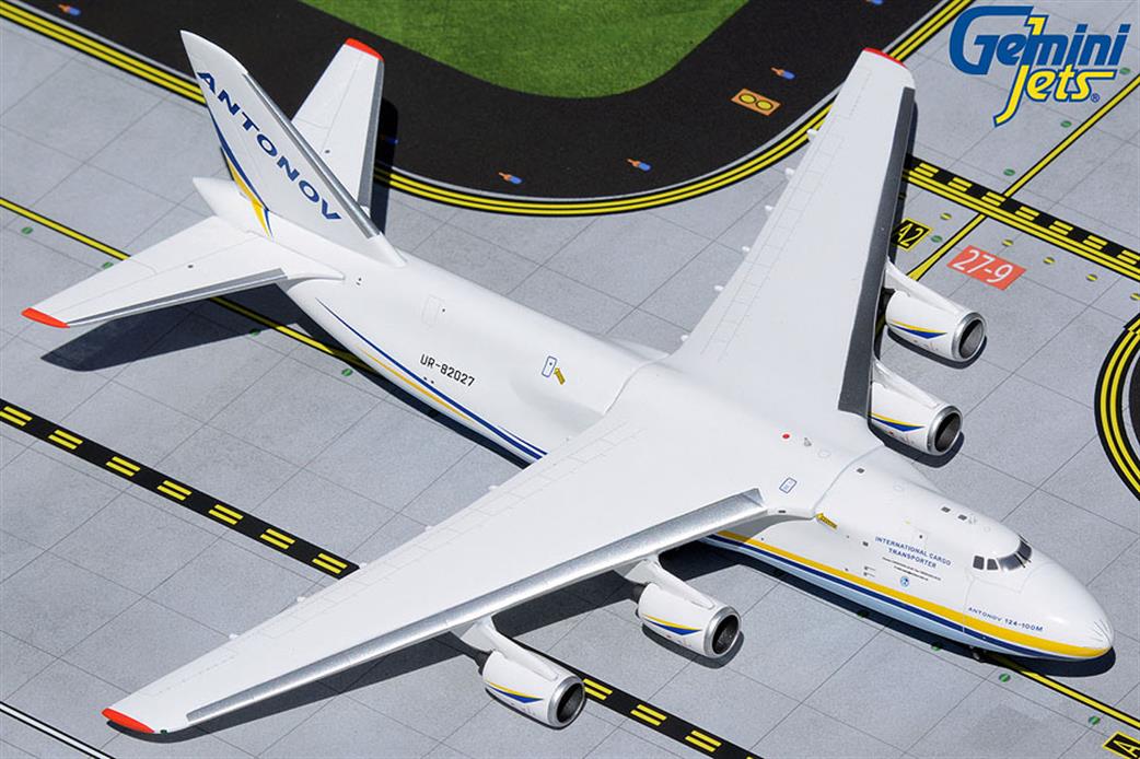 Gemini Jets 1/400 GJADB1989 Antonov Design Bureau AN-124-100M Ruslan UR-82027 Transport Aircraft Model