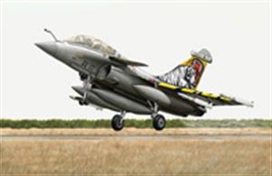 .Trumpeter's 03913 1/144th scale plastic kit of the French Airforce Rafale B Fighter
