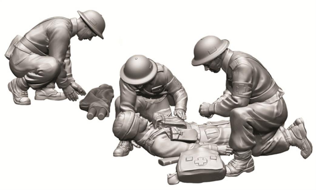 Zvezda 1/72 6228 British Medic Team Figure Set