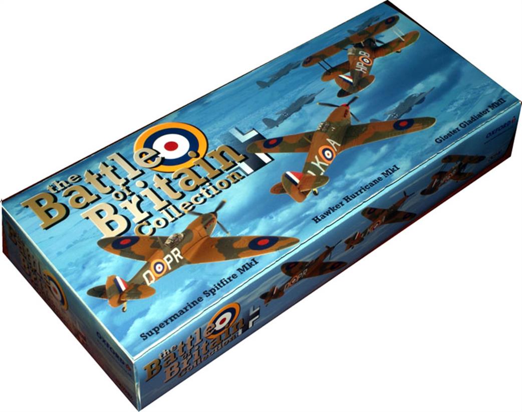 Oxford Diecast 72SET01A Battle Of Britain 75th Anniversary 3 Piece Set 1/72