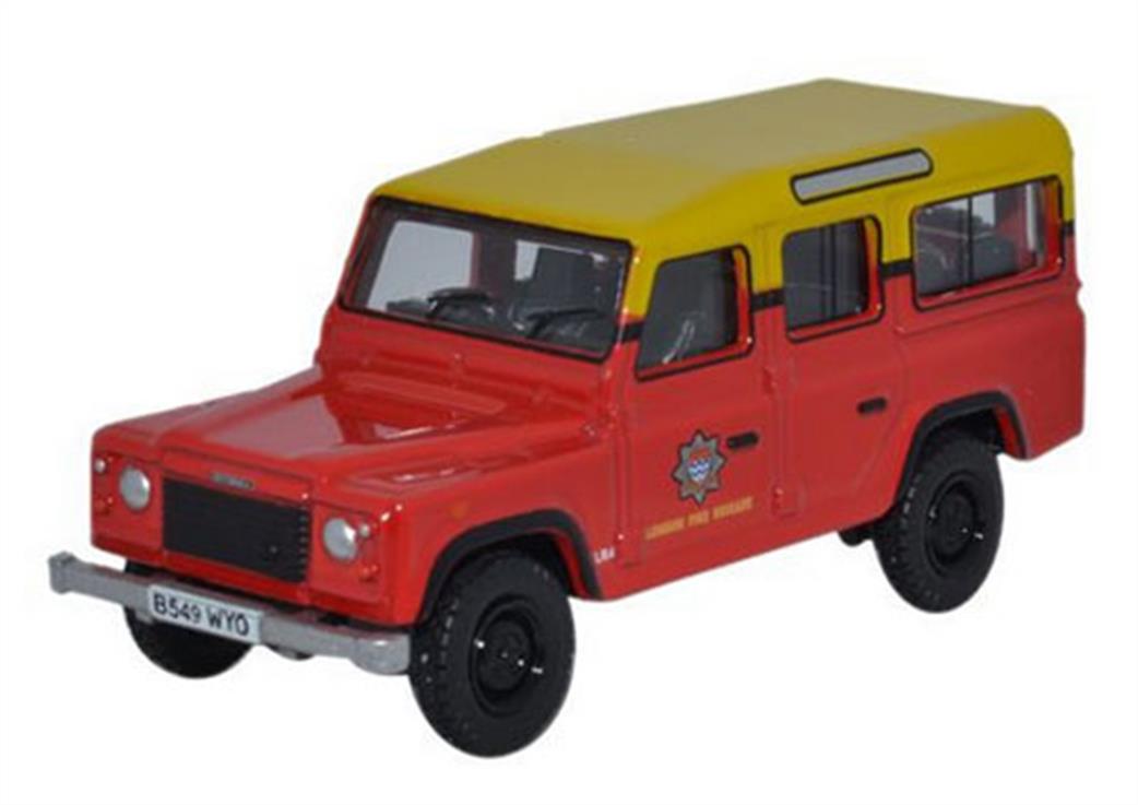 Oxford Diecast 1/76 76DEF011 Land Rover Defender Station Wagon London Fire Brigade