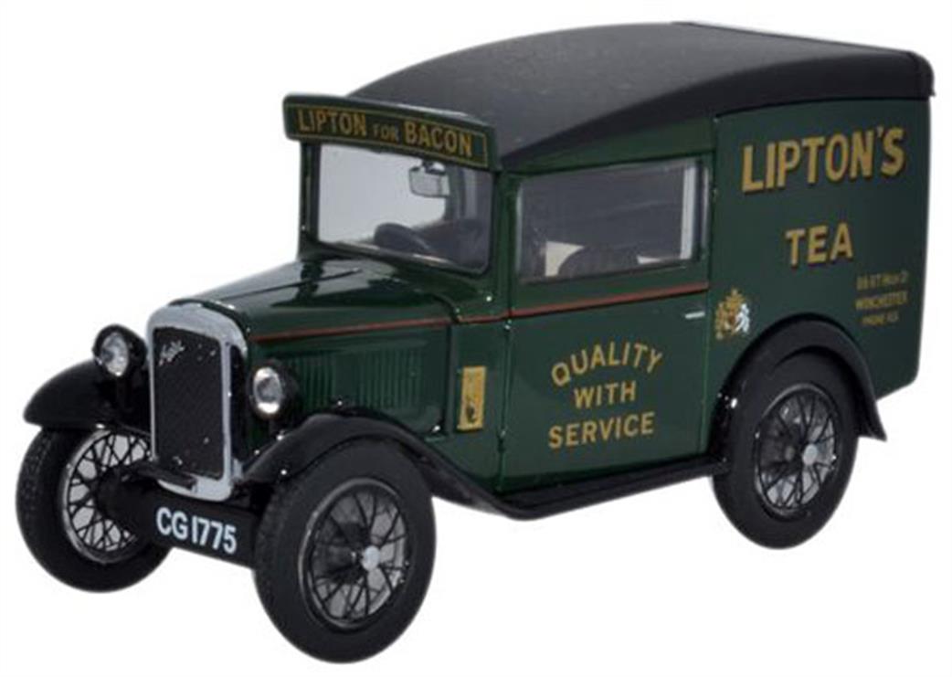 Oxford Diecast 1/43 ASV003 Austin Seven RN Van Liptos Tea