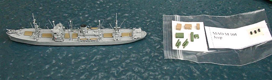 Rhenania 1/1250 Rhe171A Bantam, armed transport with deck load, 1944