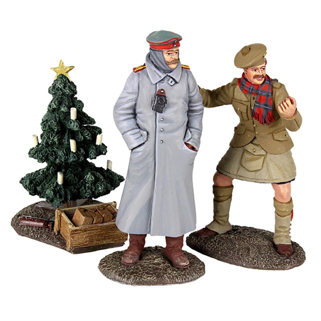 WBritain 1/30 23086 WW1 Look at Him Go 1914 Christmas Truce Figure Set No.2