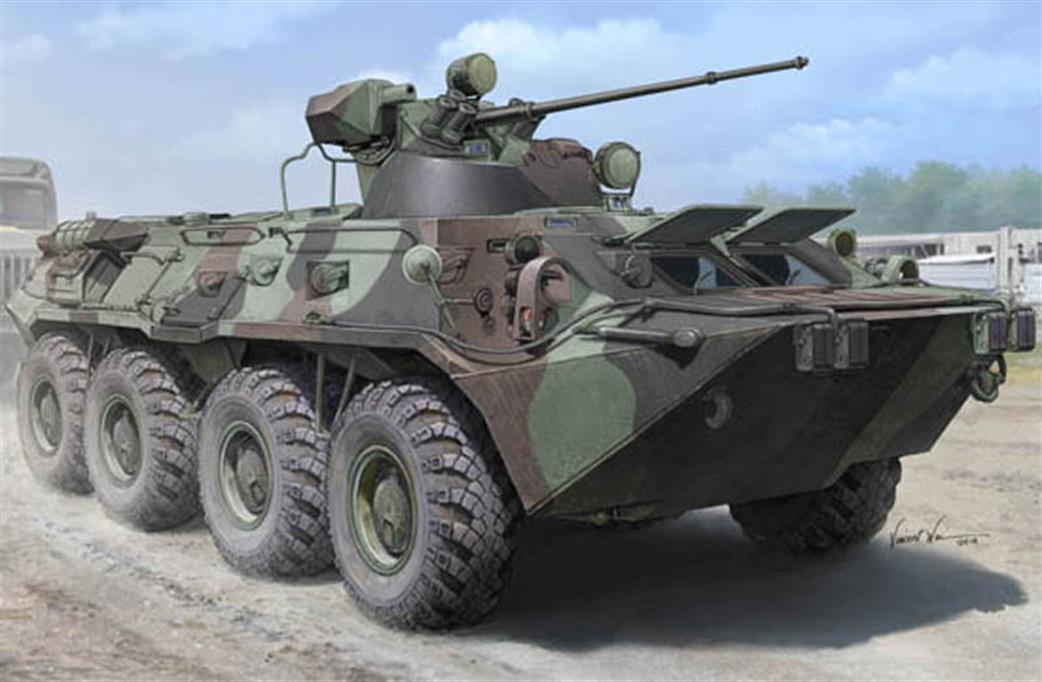 Trumpeter 1/35 01595 Soviet BTR-80A Modern APC Plastic Kit