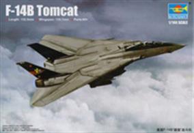 .Trumpeter's 03918 1/144th scale plastic kit of the US Navy F-14B Tomcat